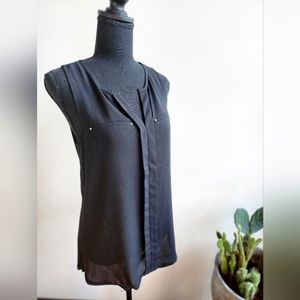 Black blouse, tank top